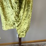 Dressed in Lala Womens Chartreuse Green Crushed Velvet Tunic Size L Long Sleeve Size L Photo 3