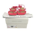 Veronica Beard NIB! Foley Ankle Wrap Strappy Sandal in Coral - Size 7.5 Photo 8