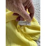 Sita Murt Yellow Linen Blend Button Front Drawstring Waist Midi Shirt Dress 40/8 Photo 11