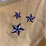 Breckenridge Vintage  Petites Yellow Sailor Embroidered Cardigan Size S Photo 4