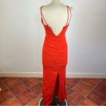 Staud Gianna Halter Maxi Dress in Orange Size 2 Photo 5