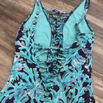 Lilly Pulitzer  Isle Lattice One Piece Swimsuit Bright Navy In Too Deep size 4 Photo 4