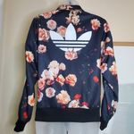 Adidas Originals Firebird Floral Roses Track Jacket Small Black Photo 6