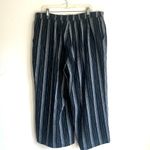 Disturbia Clandestine Goth Striped Linen Culottes Size 16 NWT Black Photo 5