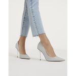 Good American Emma Silver Glitter Pumps Heels Women’s 8.5 Pointed Toe Photo 2