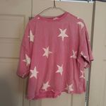 Oversized Pink Star Tee Photo 0