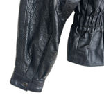 Vtg Maggie Lawrence collection Y2K 90s leather jacket bikercore size medium Black Photo 8