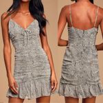 The East Order  Thomsene Ruched Snake Print Mini Dress Photo 1