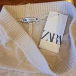 ZARA Off White Knit Shirts Small Photo 2