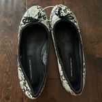 French Connection new  black reptile snakeskin vegan leather ballet flats size 8 Photo 1
