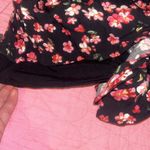 Lulus Black Floral Backless Long Sleeve Romper Photo 8