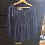 Dark Blue Satin Romper Photo 3