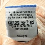 Castle of Ireland 100% Lambswool Knit Sweater Women's Large Peach Cottagecore Orange Photo 5