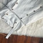 Fame and Partners Cream White Linen Dress Button Photo 6