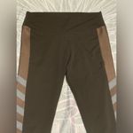 New Mix EUC Black and Brown Side Mesh Panel Leggings size medium Photo 1