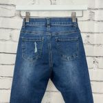 Bamboo  High Rise Distressed Skinny Jeans Women’s 0 Medium Wash Stretch Denim Photo 8