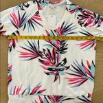 PJ Salvage Long Sleeve Cozy Loungewear Top, White with Pink Black, Size XS, NWT Photo 6