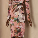 Dolce & Gabbana NWOT  Pink Floral Long Sleeve Dress Photo 0