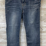 CAbi  Womens 6 Jeans #764 Blue Medium Wash Cropped Stretch Cotton Blend Photo 0