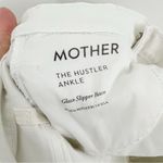 Mother The Hustler Ankle Jeans in Glass Slipper Racer Size 26 White Photo 14