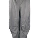 Next Women's Black Drawstring Tapered Wide Leg Windbreaker Jogger Pants Size L Size L Photo 0