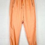 Athleta Cabo Linen Jogger Womens 6 Cactus Peach Vacation Coastal Pull On Photo 0