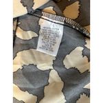 UMGEE USA Leopard Print Button Up Shirt Women's Size Medium Black Tan batwing Photo 6