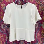 Madewell Flare-Hem Top Blouse Photo 3