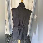 Harper Francesca’s  Gray Jersey Knit Vest With Zipper‎ Accent Photo 3