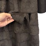 Funky East Design Corp Women's Fur Coat Fox Collar Tiered Genuine Luxury M Brown Size M Photo 9