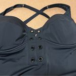 Torrid  plus size one piece black swimsuit, size 3 (22/24 ladies plus size) Photo 7