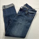 Kut From The Kloth  Blue Boyfriend Jeans with Rolled Hems Photo 1