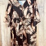 Amazon - Casual Boho Medium Beach Vacation Coverup Mini Dress w/V-Neck & Drawst… Photo 2