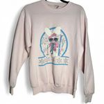 Jerzees size large 80s pink and white bunny ski crewneck sweatshirt Photo 0