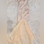 House Of CB NWOT  'Vittoria' Champagne Chiffon Floor Length Gown sz S Photo 4