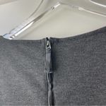Gap Grey Dress 3/4 Sleeve Above the Knee Faux Leather Accent NWT Small Photo 71