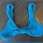 Love & Bikinis Taipei Bow Crinkle Stretch Bikini Top Blue Size undefined Photo 1