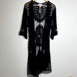 Rachel Zoe Black Lace Kimono Duster Cardigan Photo 3