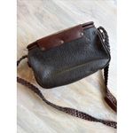 Fossil Vintage Leather Shoulder Camera Bag Tote Two Tone Brown 80/90s Y2K Purse Photo 12