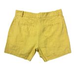 Theory Lynie Linen Blend Cornsilk Yellow Classic Dress Preppy Shorts Size XS Photo 3