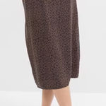 Gap  midi satin skirt brown floral skirt Size Large Photo 0