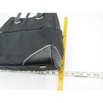 Tumi Black Nylon Purse Tote‎ Handbag Bag Leather Organizer Travel Photo 8