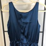 Wink Royal Blue Sleeveless Ruffle Silk Mini Dress Photo 1