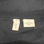 Anthropologie Moth Lace Facade Short Sleeve Sweater Top Small black white Photo 5