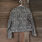 Amanda Smith  Womens 12 Stretch Button Jacket Leopard‎ Short Black Front Pockets Photo 6