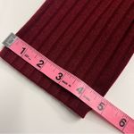 NWT Spao top Korean brand women’s ribbed shirt medium burgundy top stretch Red Size L Photo 6