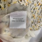 Rose + Olive  Pale Yellow Floral Sleeveless Layered Top Size L Cream White Photo 5