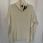 Chico's Chico’s Black Label Cream Buckle Poncho S/M Photo 0