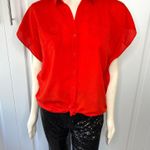 The Limited Solid Collared Button Down Blouse Photo 1