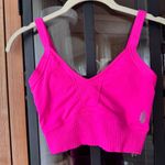 FP Movement Good Karma Scoop Neck Sports Bra criss cross back malibu neon tank Pink Photo 0